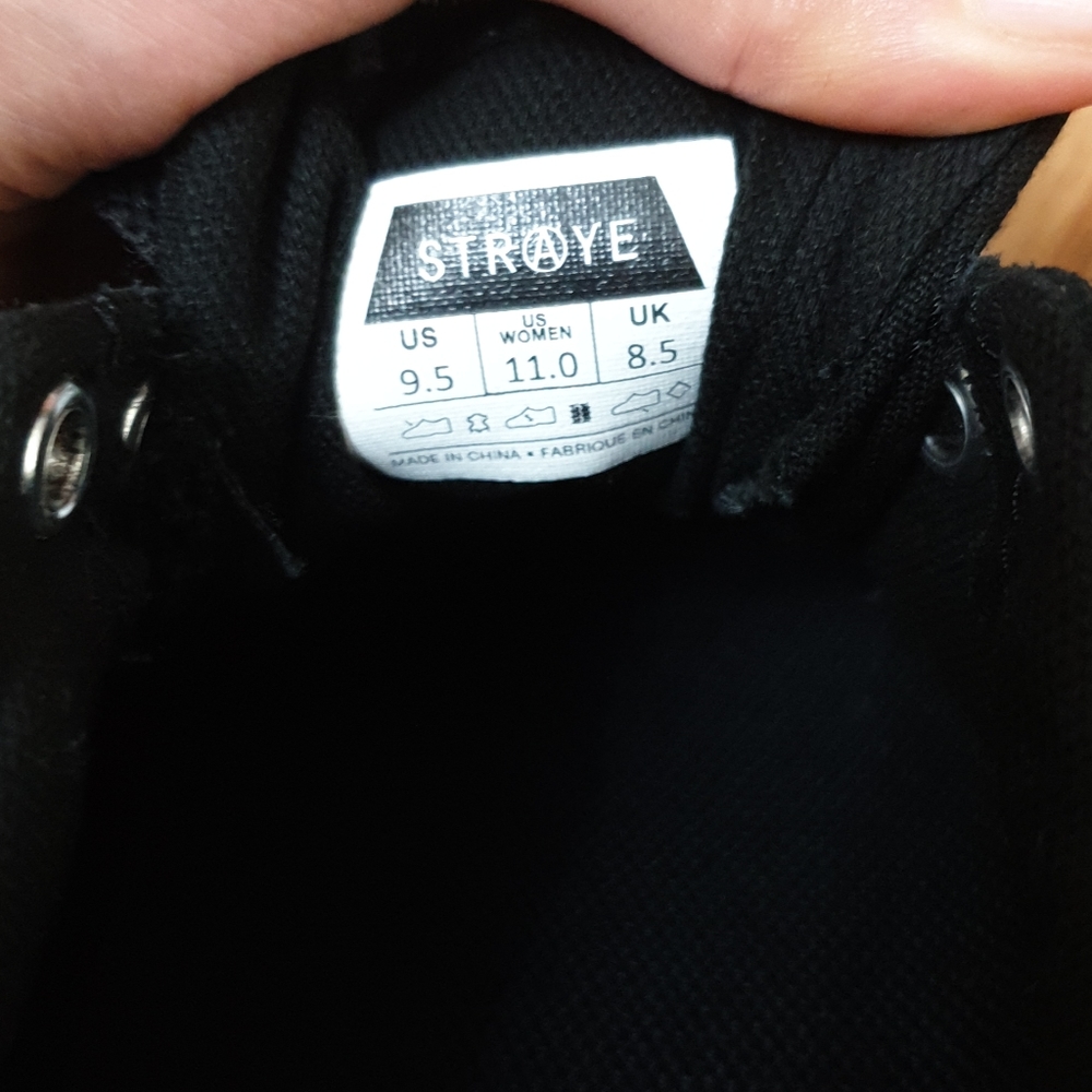 Starye women's lace up skate shoes black sz 11 - Picture 16 of 17